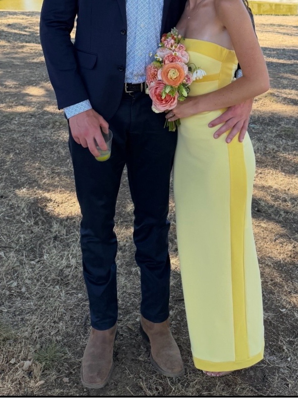 Strapless Hello Molly Yellow Dress